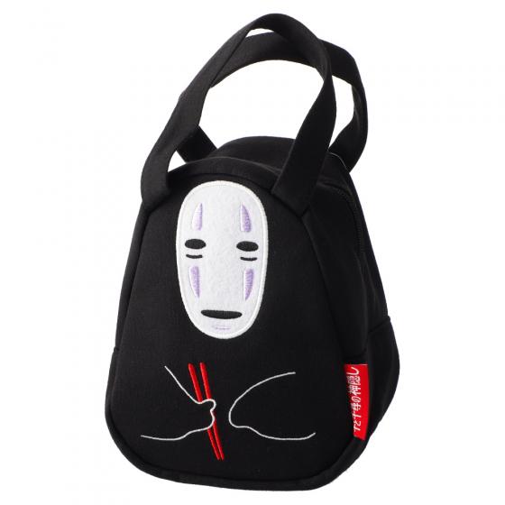 Spirited Away die-cut sweat fabric bag - No-Face Kaonashi shaped tote by Skater