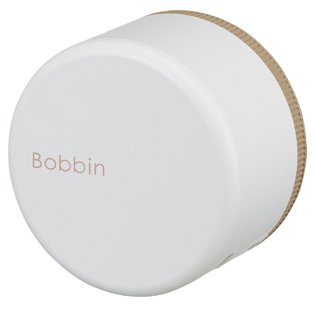 White bobbin with 'Bobbin' branding on a white background