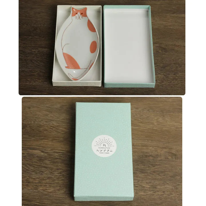 HAREKUTANI Cat Small Plate – Colourful Ceramic Dish - Konbini