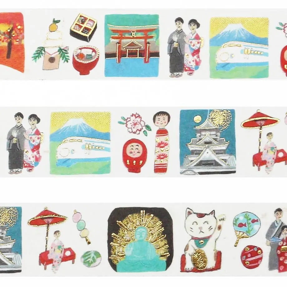 Cozyca Foil-stamped Washi Tape - Japan