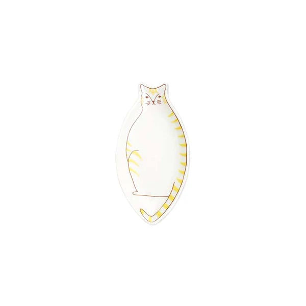 Cat-shaped notepad on a white background