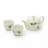Arita Ware Tea Set - Grape Leaves & Bunny Design