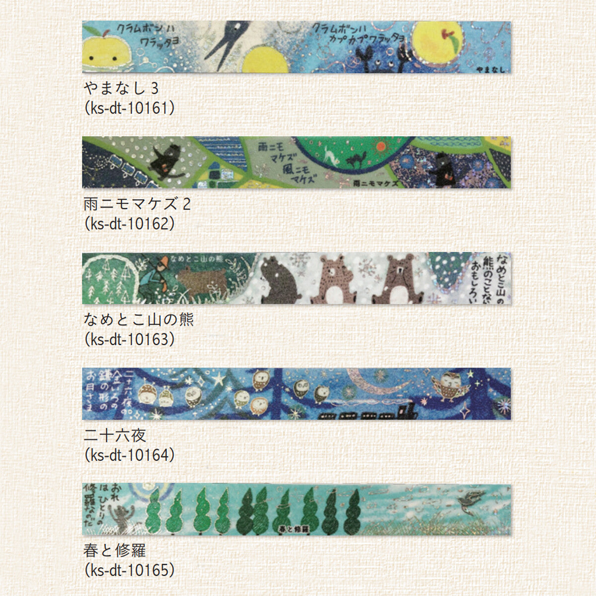 SEAL-DO Kenji Miyazawa Washi Tape – Spring and Shura and Kaze no Matasaburo