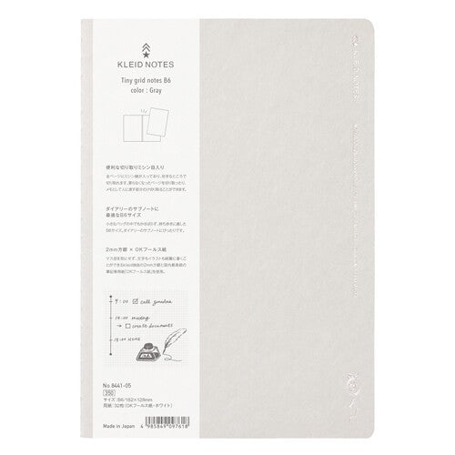 Kleid Tiny Grid Notes B6 – Gray