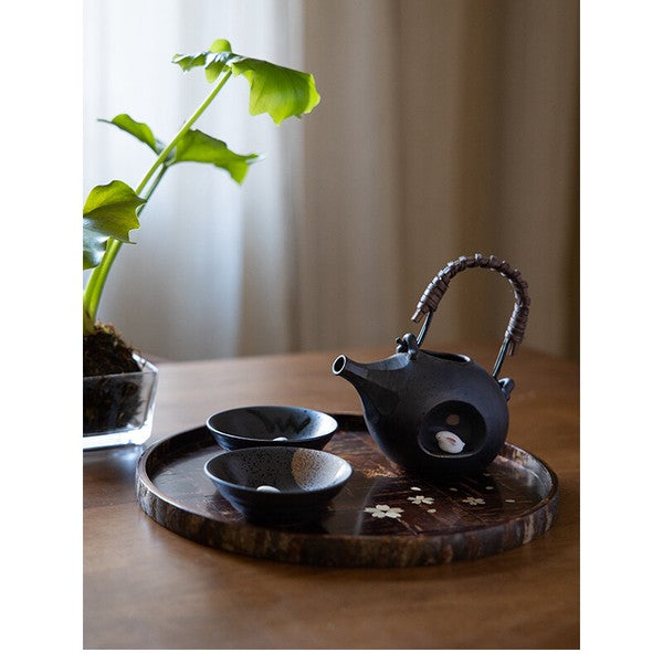 Hasami ware moon-viewing rabbit sake set