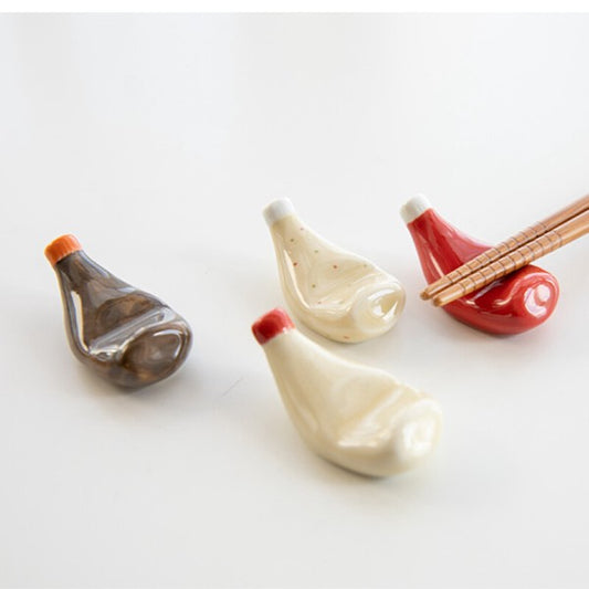 Arita ware condiment bottle chopstick rests