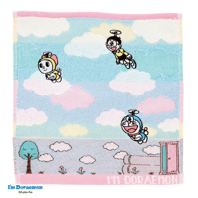 I'm Doraemon Take-copter Sanpo organic cotton mini towel by Marushin