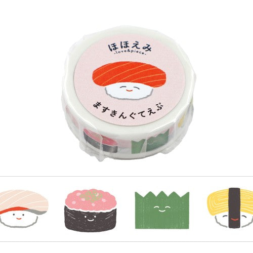 World Craft Hohoemi washi tape Sushi design