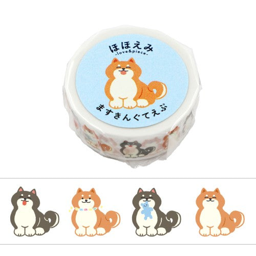 World Craft Hohoemi washi tape Shiba Inu design