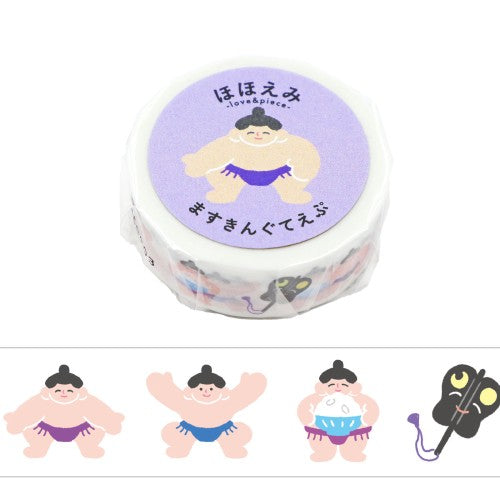 World Craft Hohoemi washi tape Sumo design