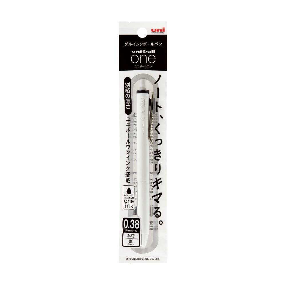 Uni-ball One gel pen 0.38mm black, Made in Japan
