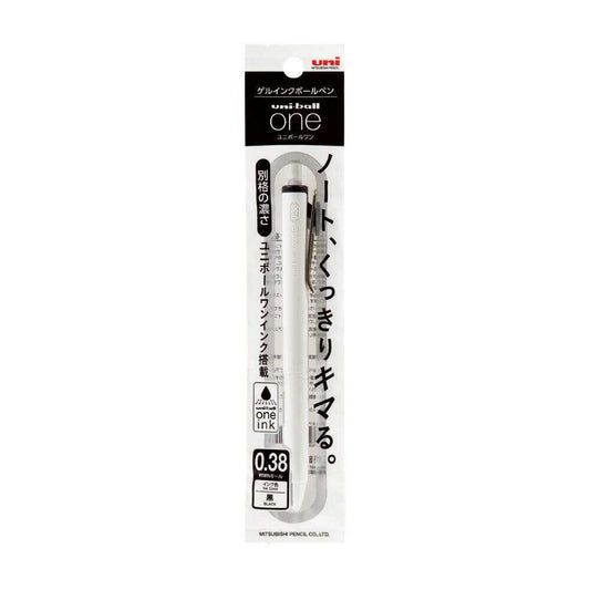 Uni-ball One gel pen 0.38mm black, Made in Japan