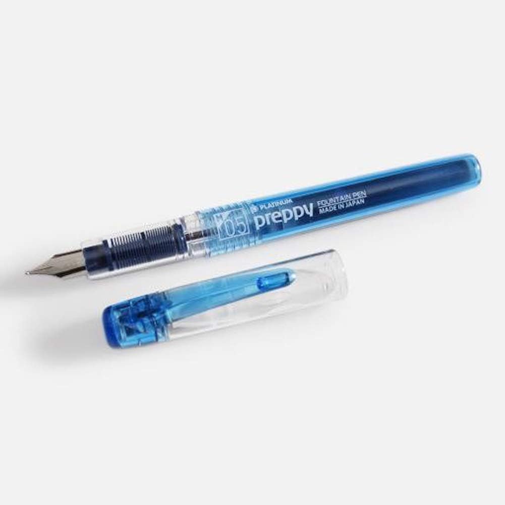 Platinum Preppy fountain pen Blue-Black – translucent Japanese starter fountain pen