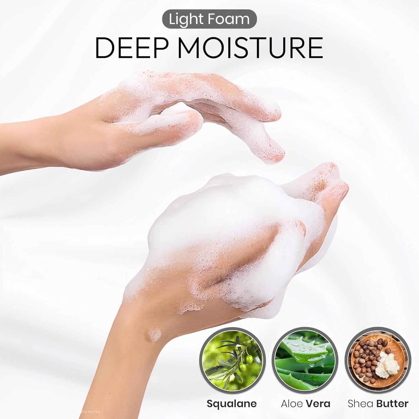 BOTANIST Botanical Foaming Body Soap Deep Moist 450ml (Water Lily & Raspberry) - Konbini