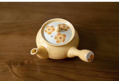 Arita Ware Teapot - Orange Cherry Blossom Desgin