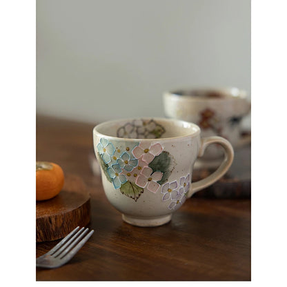 Arita Ware Mug - Hydrangea Design