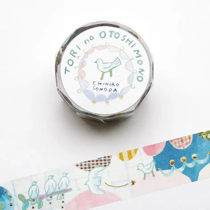 Cozyca Foil-stamped Washi Tape - Tori no Otoshimono