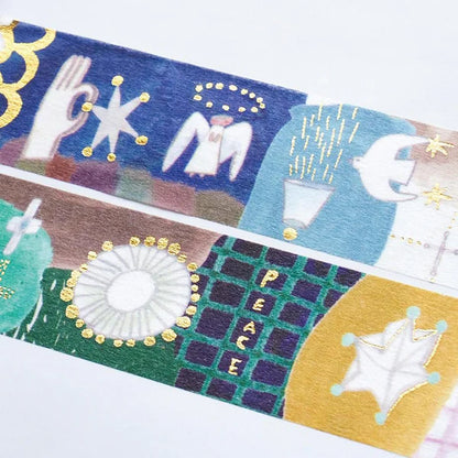 Cozyca Foil-stamped Washi Tape - Inori to Hikari