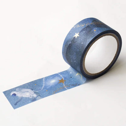 Cozyca Foil-stamped Washi Tape - Deep Blue
