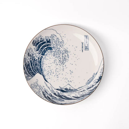Plate 21.5cm - Hokusai Great Wave Design
