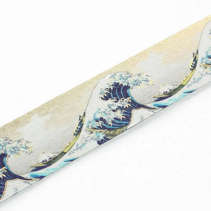 Cozyca Foil-stamped Washi Tape - Hokusai Great Waves