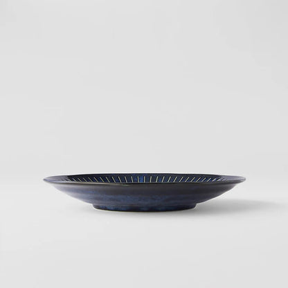 Mino Ware Indigo Tokusa Dinner Plate 23cm - image 2
