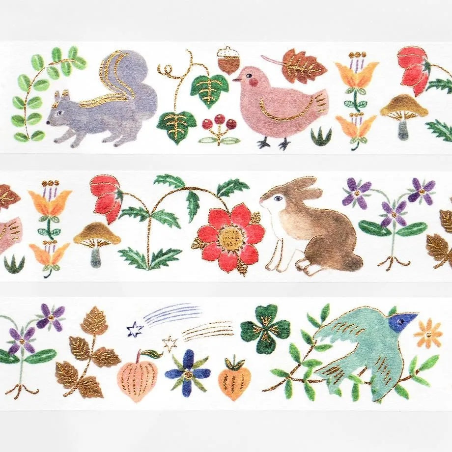 Cozyca Foil-stamped Washi Tape - Kusamura