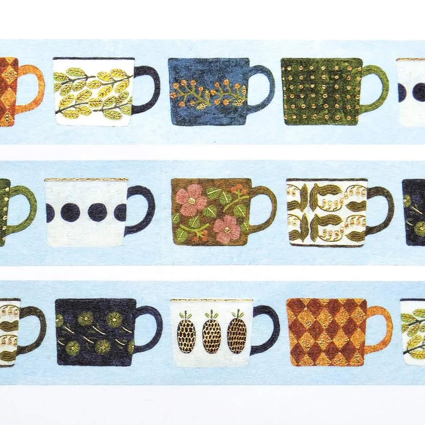 Cozyca Foil-stamped Washi Tape - My Favourite Mugs