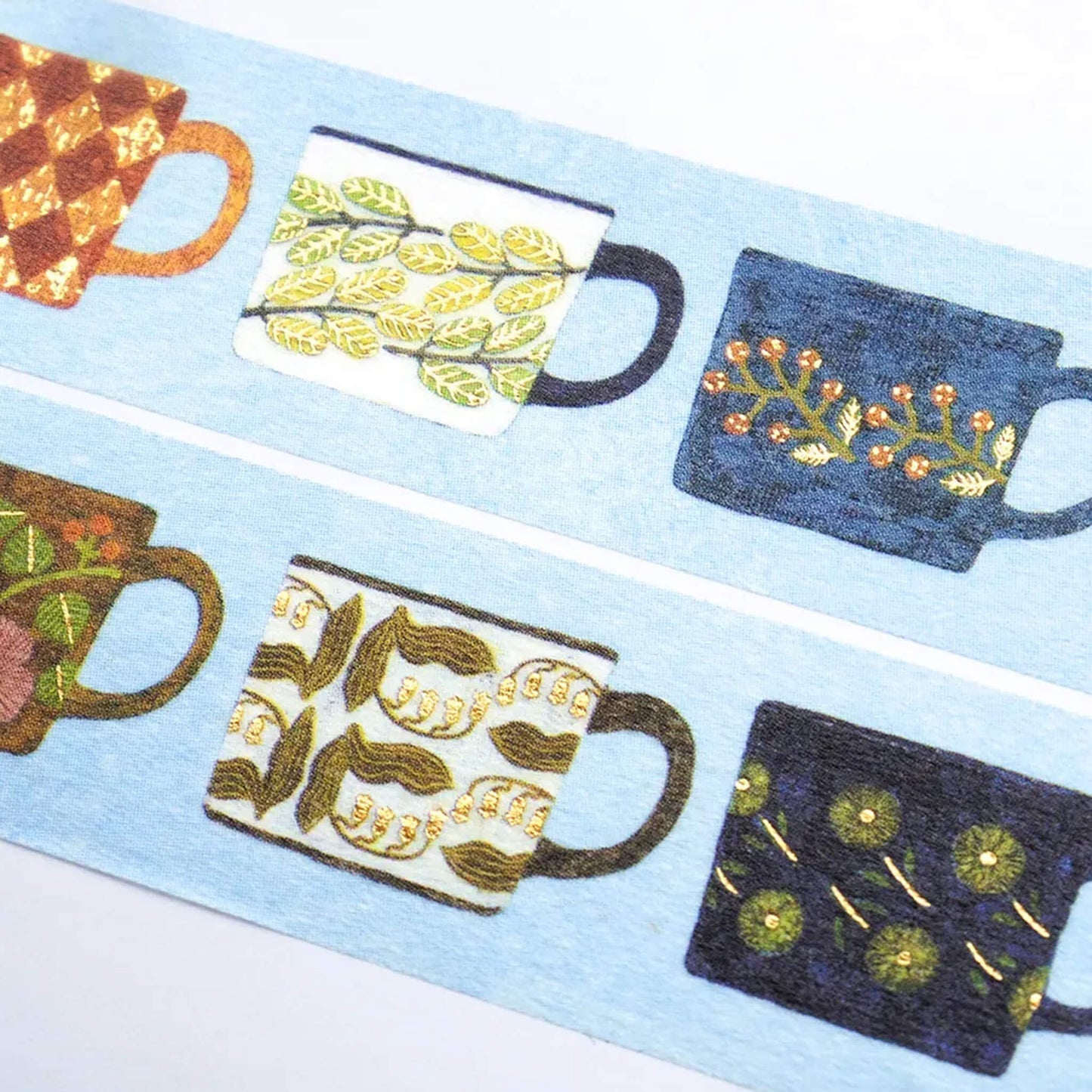 Cozyca Foil-stamped Washi Tape - My Favourite Mugs