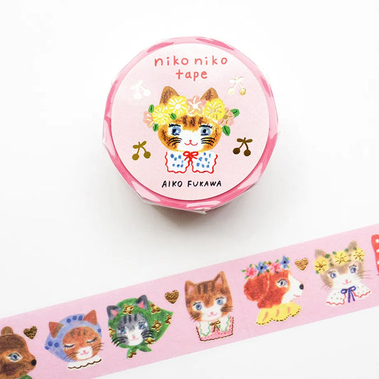 Cozyca Foil-stamped Washi Tape - Niko Niko