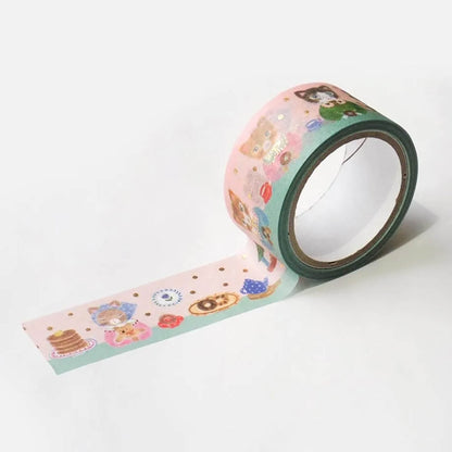 Cozyca Foil-stamped Washi Tape - Snack Time