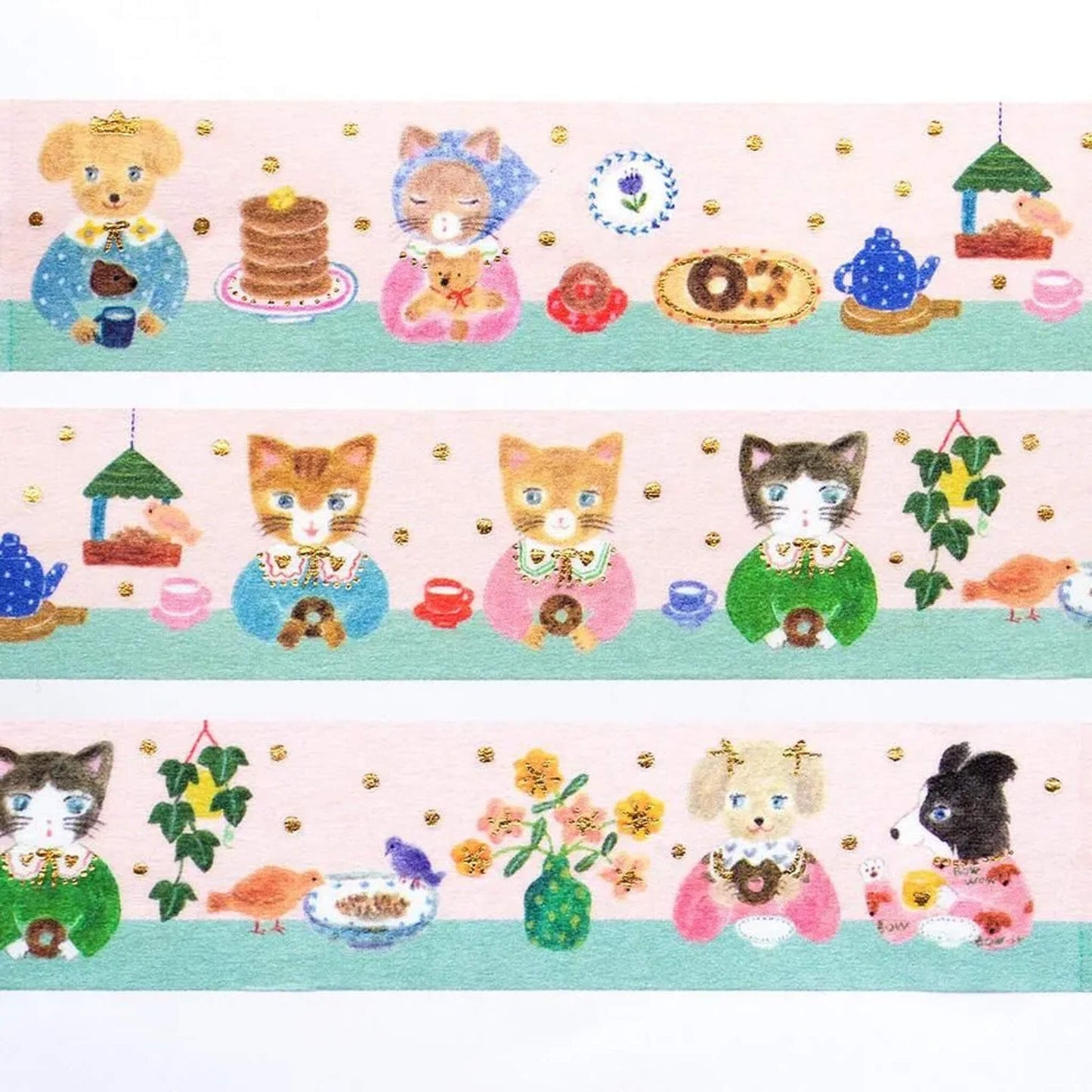 Cozyca Foil-stamped Washi Tape - Snack Time