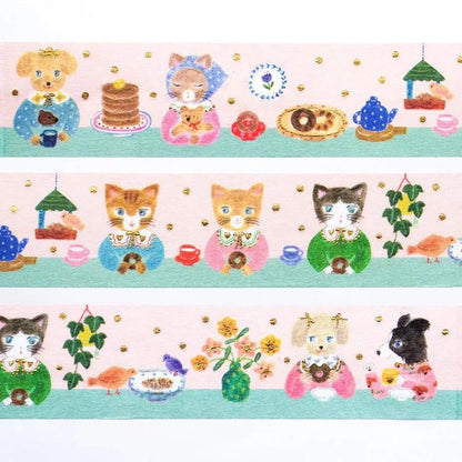 Cozyca Foil-stamped Washi Tape - Snack Time