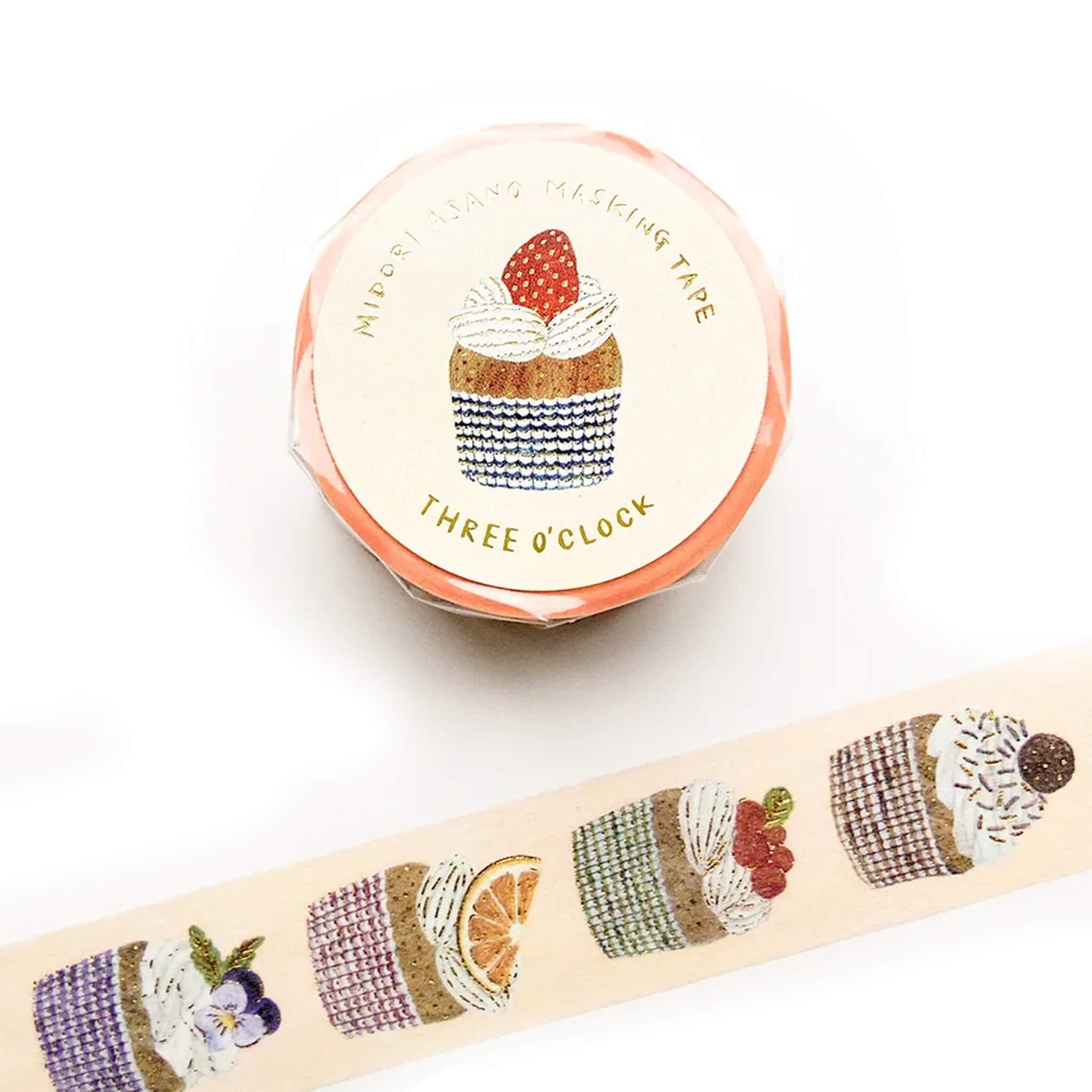 Cozyca Foil-stamped Washi Tape - Three O'clock