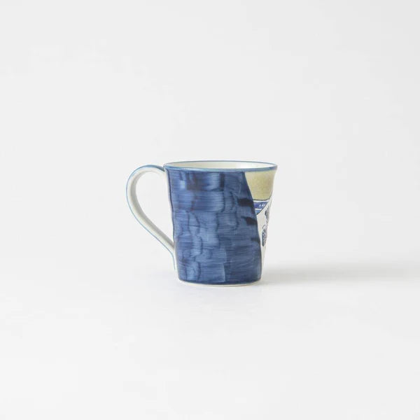 Kutani Ware Mug - Hokusai's The Great Wave off Kanagawa Design