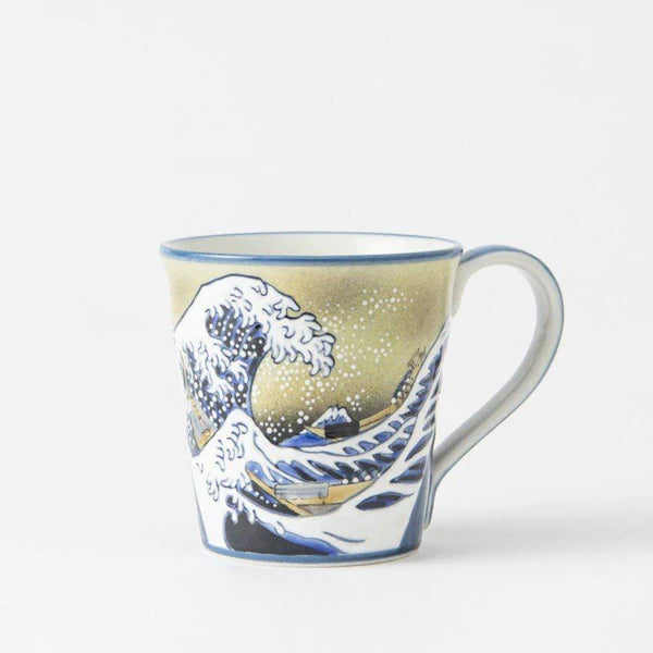 Mug with wave design on a white background
