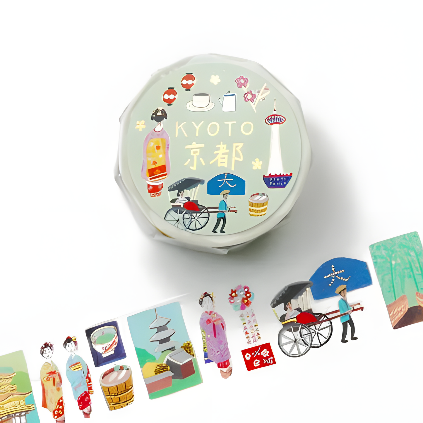 Cozyca Foil-stamped Washi Tape - Kyoto