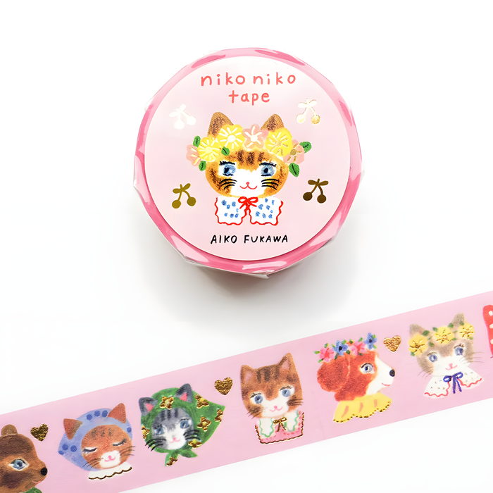 Cozyca Foil-stamped Washi Tape - Niko Niko