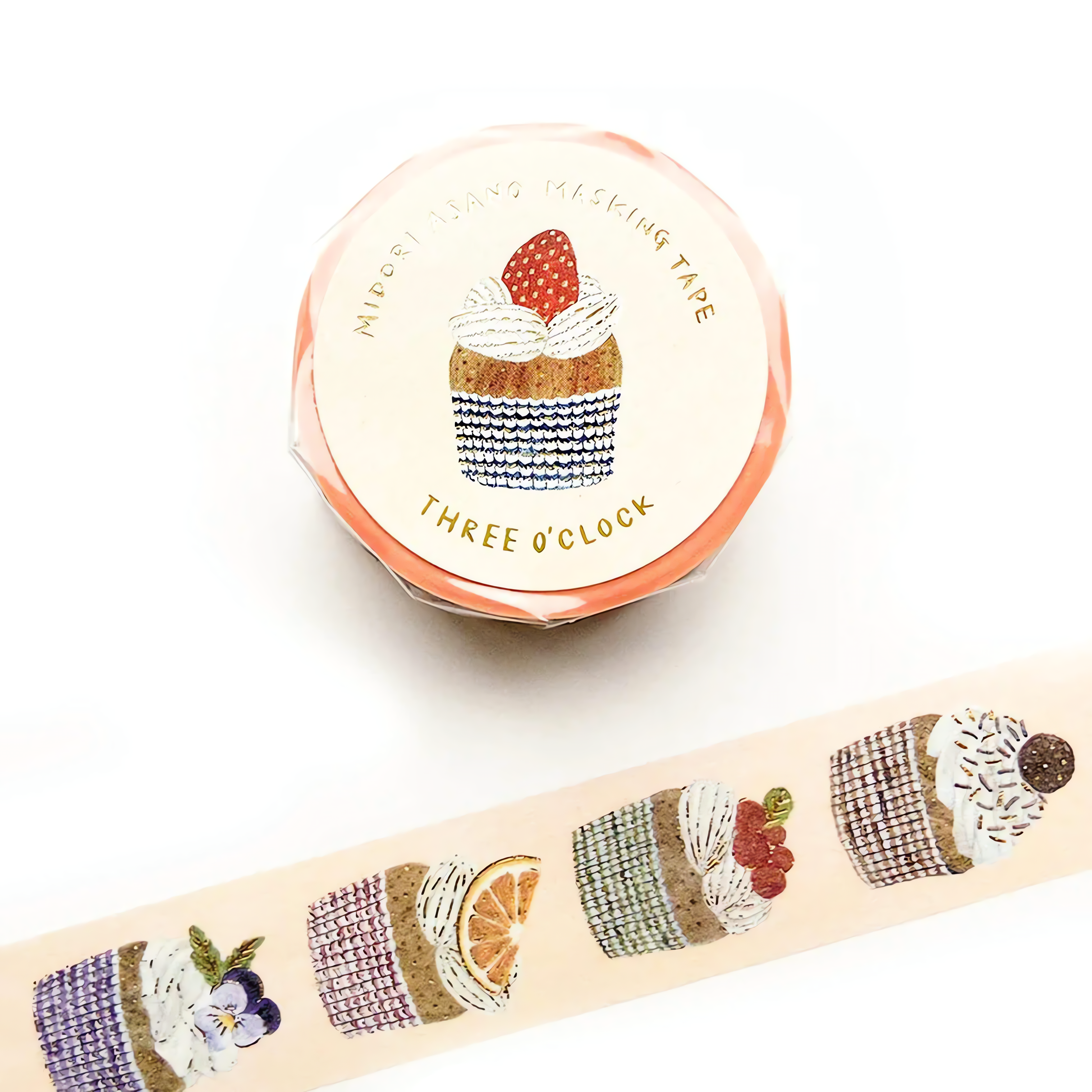Cozyca Foil-stamped Washi Tape - Three O'clock