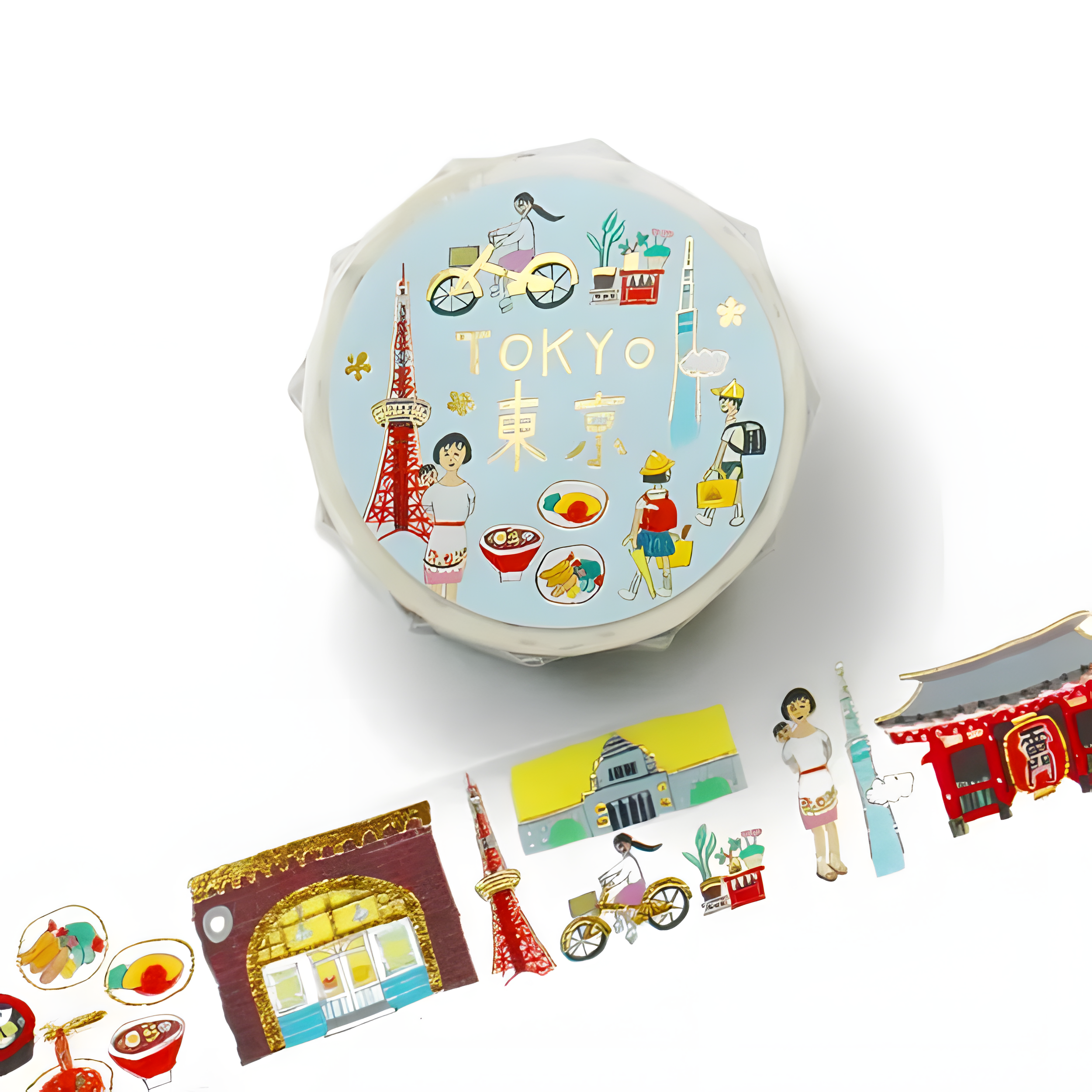 Cozyca Foil-stamped Washi Tape - Tokyo