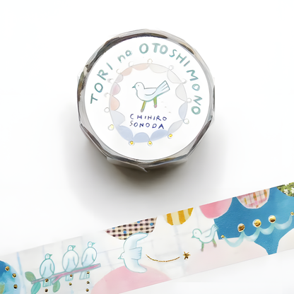 Cozyca Foil-stamped Washi Tape - Tori no Otoshimono