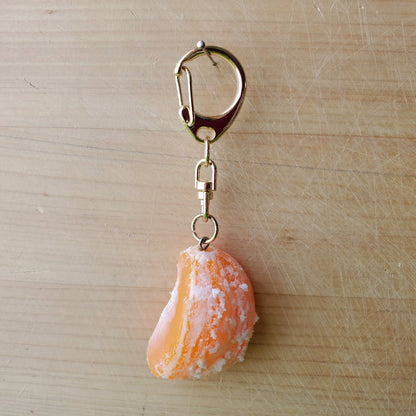 Tsukasa Sample Mikan Tangerine Keyring - Handmade Japanese Food Replica (Shokuhin Sampuru) - Image 3