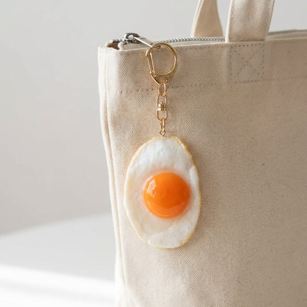 Fried Egg Keyring - Lifestyle