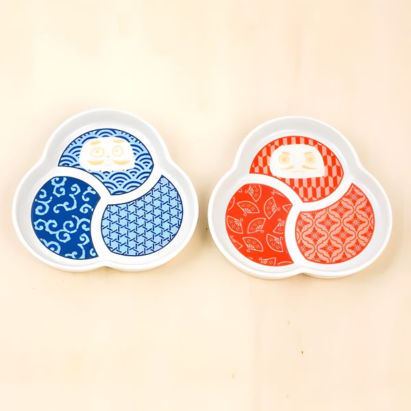 HAREKUTANI Porcelain Daruma Small Plate / HAREKUTANI 磁器 だるま 小皿