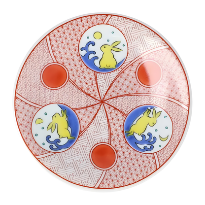 Kutani Ware Kisshō Small Plate - handmade Japanese ceramic