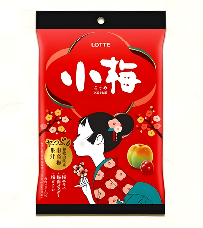 Lotte Koume Plum Candy – Made with Wakayama Nanko Ume Extract (80g) - Japanese snack