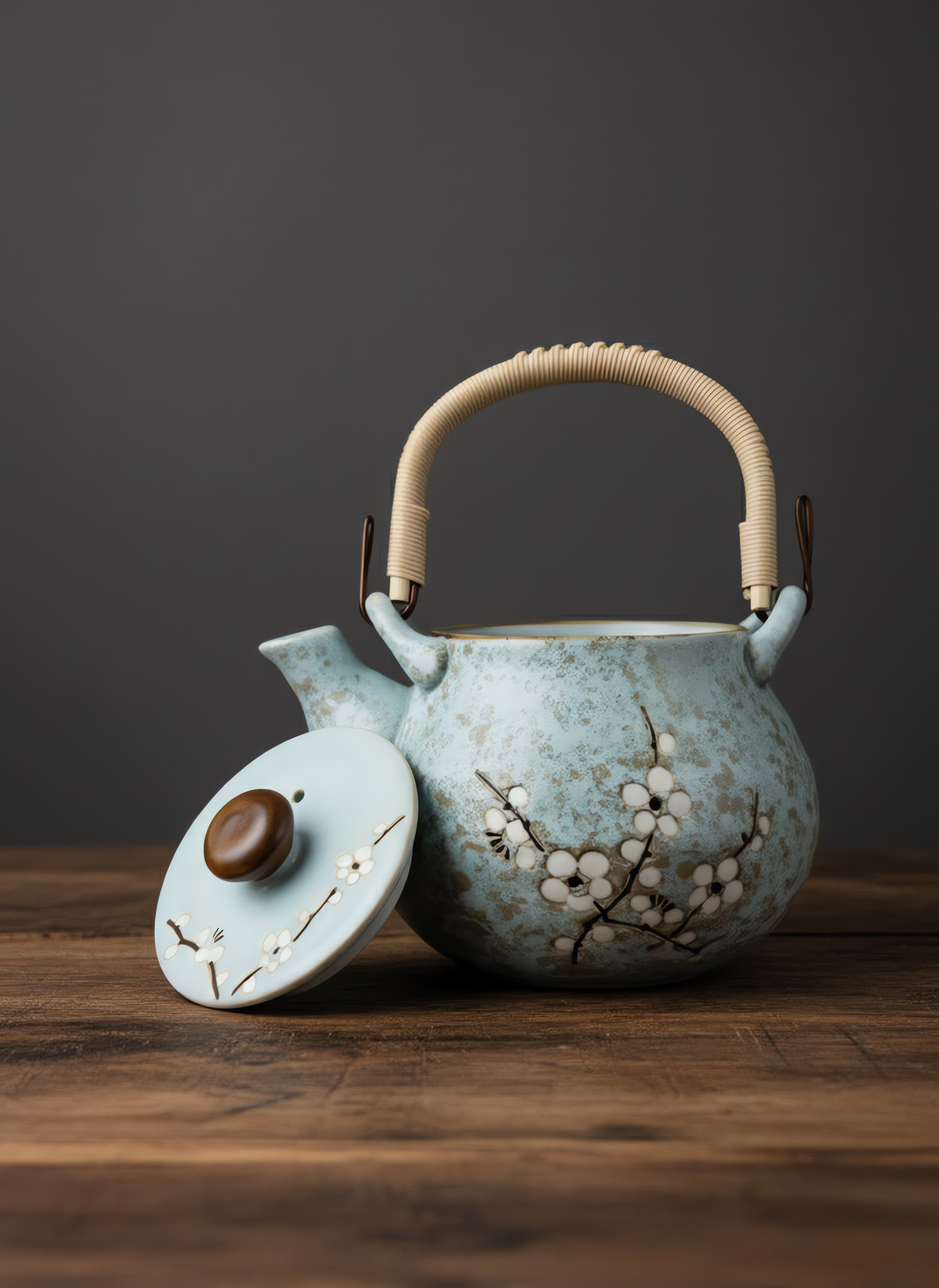 Sakura Tea Pot - handmade Japanese ceramic