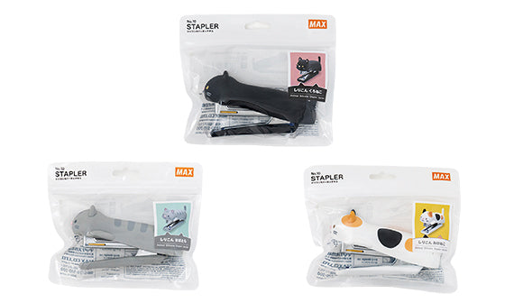 MAX Neko cat silicone stapler HD-10NX/S all three colours, made in Japan