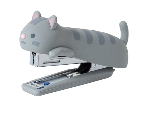 MAX Neko stapler Sabatora grey tabby cat