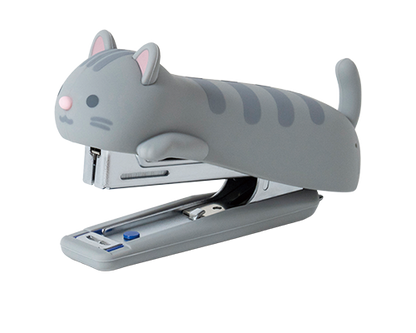 MAX Neko stapler Sabatora grey tabby cat